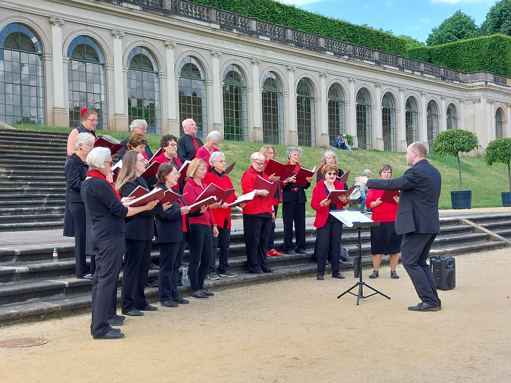 Auftritt im Barockgarten Grosßedlitz Auftritt im Barockgarten Großsedlitz